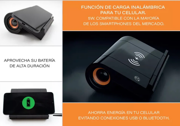 PARLANTE CON CARGADOR PARA CELULAR