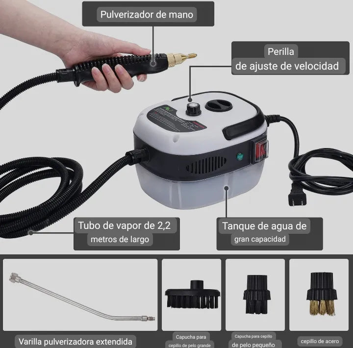 LIMPIADOR A VAPOR PORTATIL